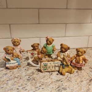 Collectible Cherished Teddies Mother Figures Lot Of 8